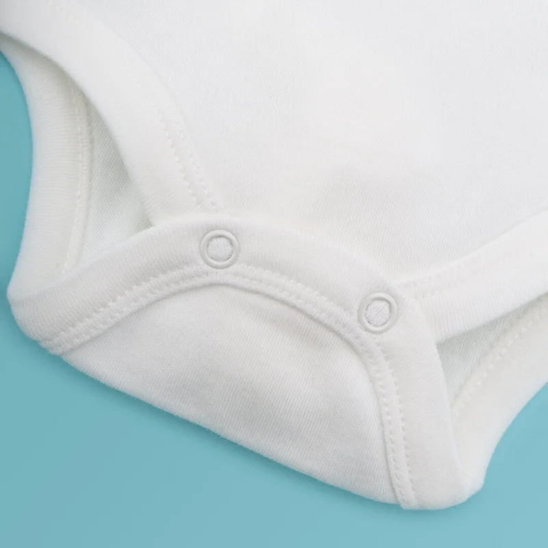 نوفيبيبي 10-Piece Baby Undershirt Bodysuit with Snap Fasteners White 100% Cotton Newborn - White Baby Bodysuit