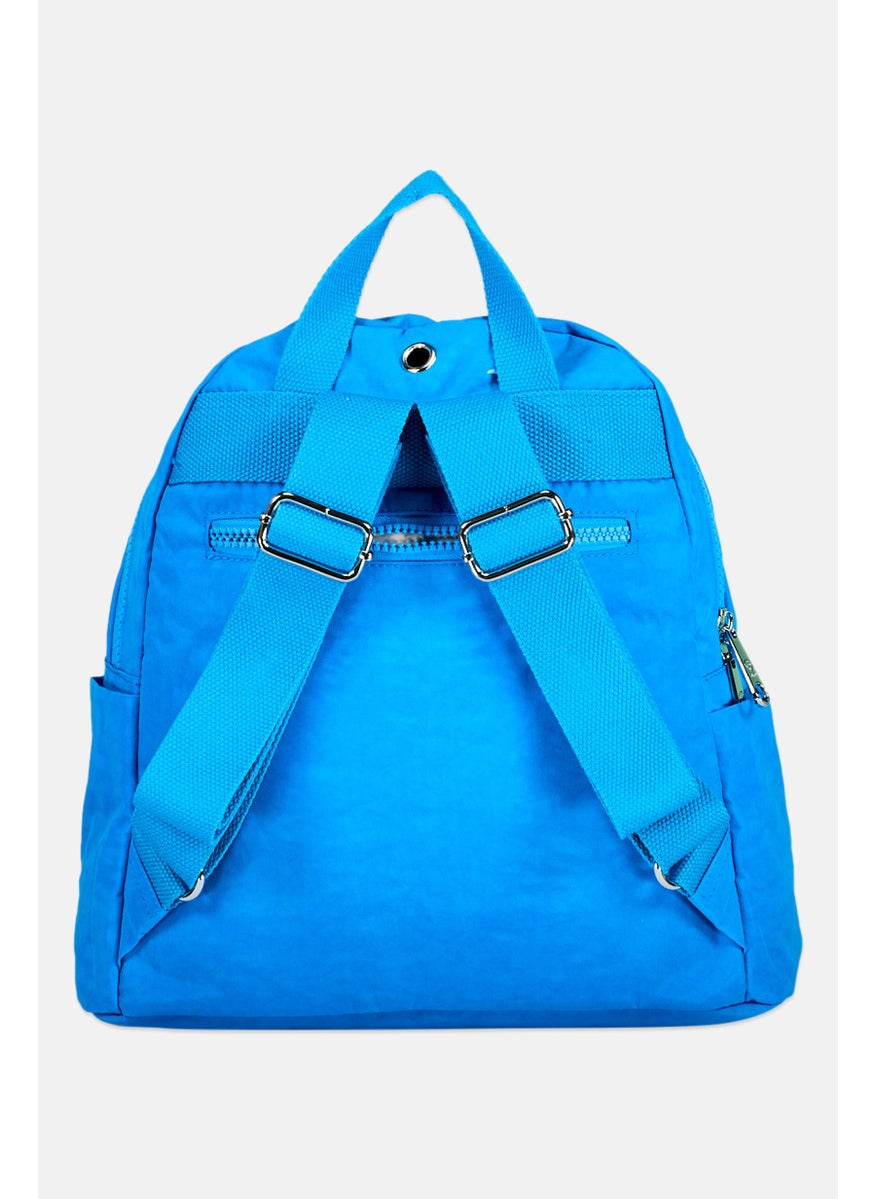 I Love Fashion Women Brand Logo Backpack 27 L x 31 H x 14 W cm, Ocean Blue  - Image 2