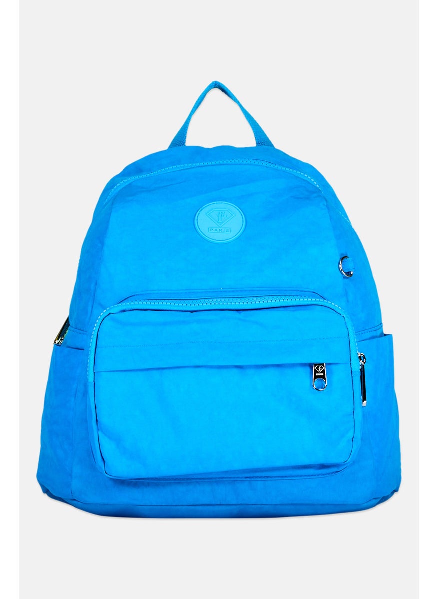 I Love Fashion Women Brand Logo Backpack 27 L x 31 H x 14 W cm, Ocean Blue  - Image 1