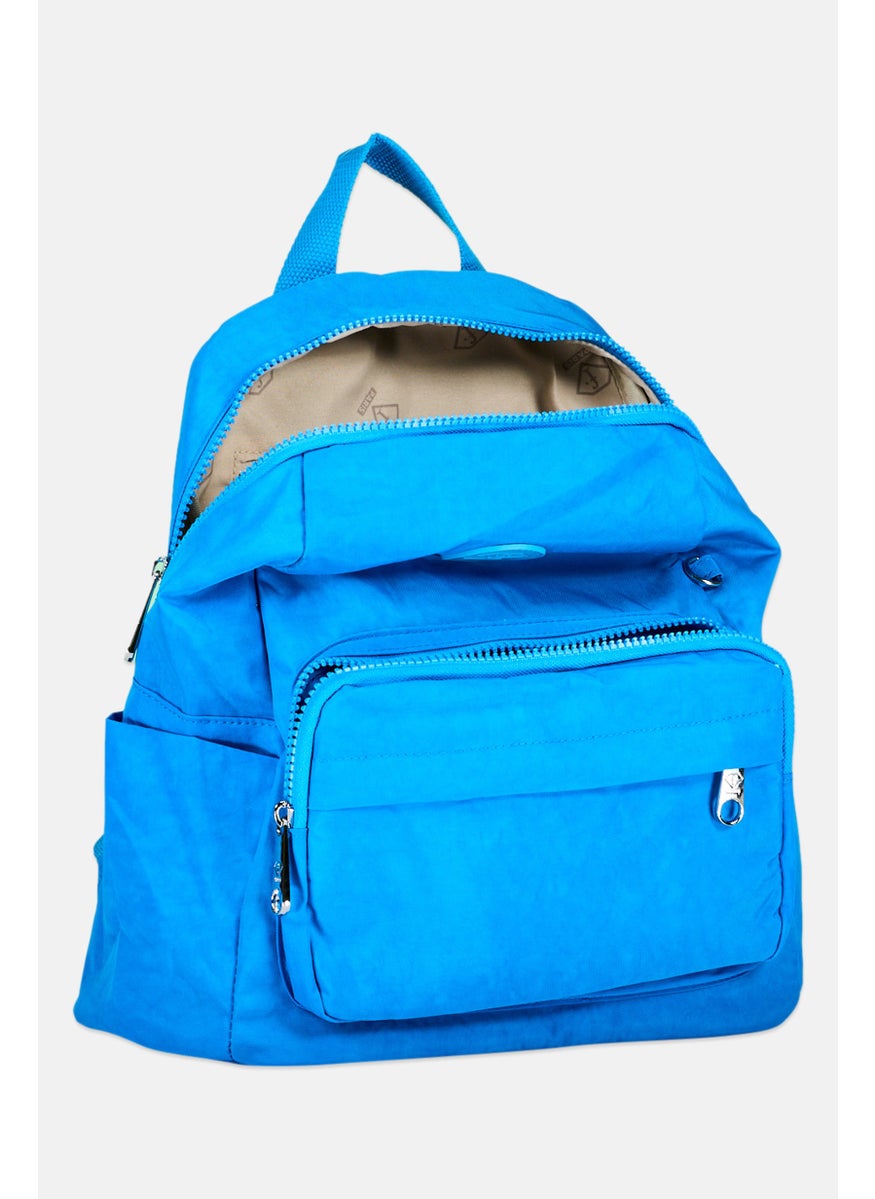 I Love Fashion Women Brand Logo Backpack 27 L x 31 H x 14 W cm, Ocean Blue  - Image 3