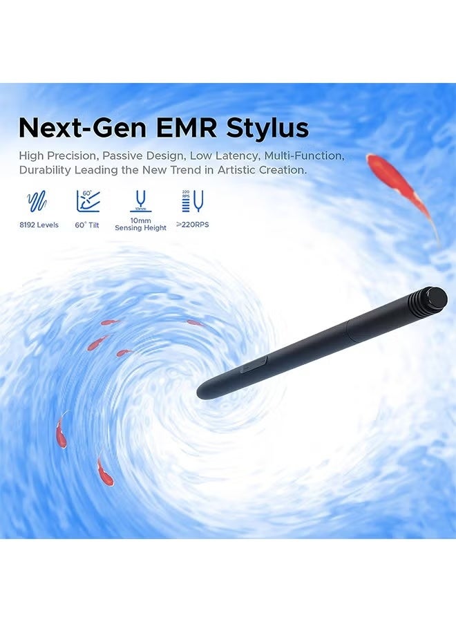 Ugee Drawing Tablet,UGEE M808 10x6.25 Inch, Battery-Free Stylus, 8 Shortcut Keys, Digital Art Tablet for Drawing, Design, Online Teaching, Mac/Windows/Chrome Os/Android, Black - Image 5