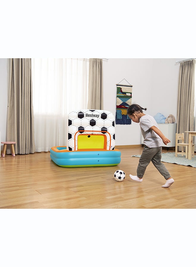 Bestway, 47" x 42" x 33"/ Kick 'N Swish 3-in-1 Multi-Use Ball Pit Inflatable Outdoor Water Play Toy for Kids and Families, Durable Premium Quality Material, Easy Inflate and Deflate Design, Pool Beach Garden Summer Fun Activity, 1.20mx1.07mx84cm - Image 5