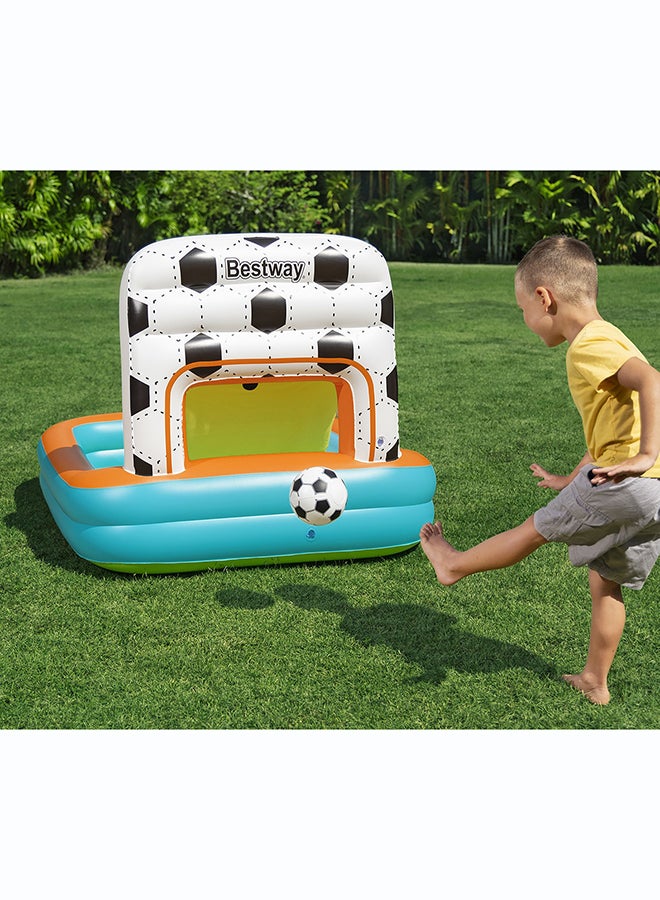 Bestway, 47" x 42" x 33"/ Kick 'N Swish 3-in-1 Multi-Use Ball Pit Inflatable Outdoor Water Play Toy for Kids and Families, Durable Premium Quality Material, Easy Inflate and Deflate Design, Pool Beach Garden Summer Fun Activity, 1.20mx1.07mx84cm - Image 2