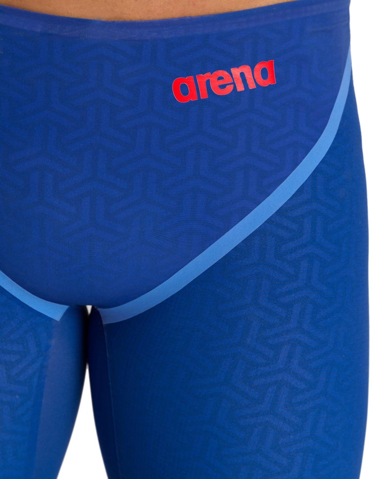 ARENA Powerskin Carbon Glide Men's Racing Jammer Athletic Tech Suit Competitive Racing Swimsuit Endurance Swimwear, Tyrrhenian Blue, US Size 32 - Image 2