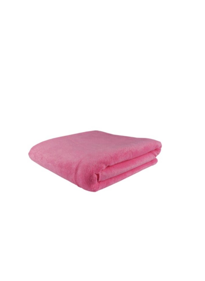 ENJOYhouse - Enjoyhouse Microfiber Bath Towel Pink 70X140 Cm - Image 1
