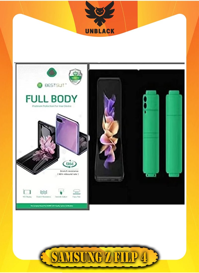 BESTSUIT BESTSUIT  For (Samsung Galaxy Z Filp 4) Screen Protector HD Clear Anti-Scratch Bubble - Transparent  - Image 1