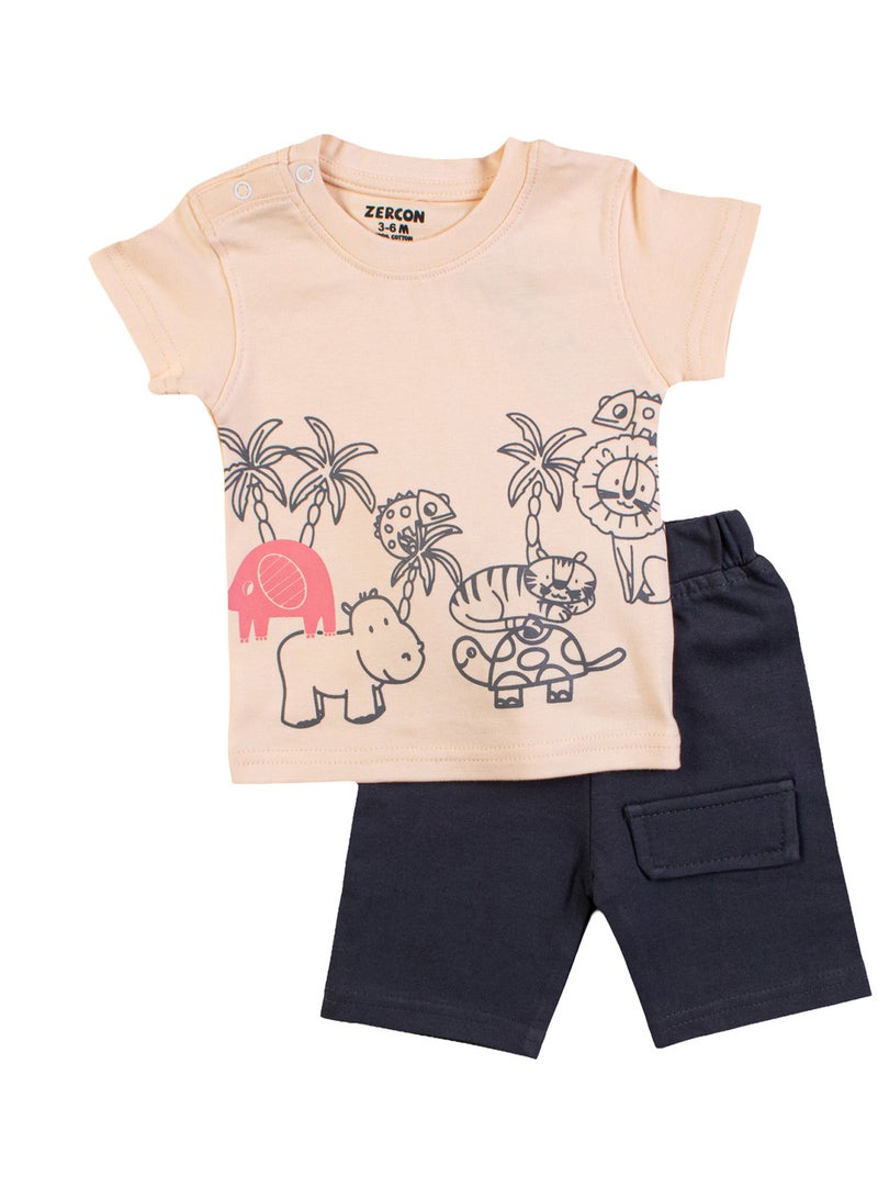 Zercon Summer Pajama Set for Newborn Babies 6293 - Image 1