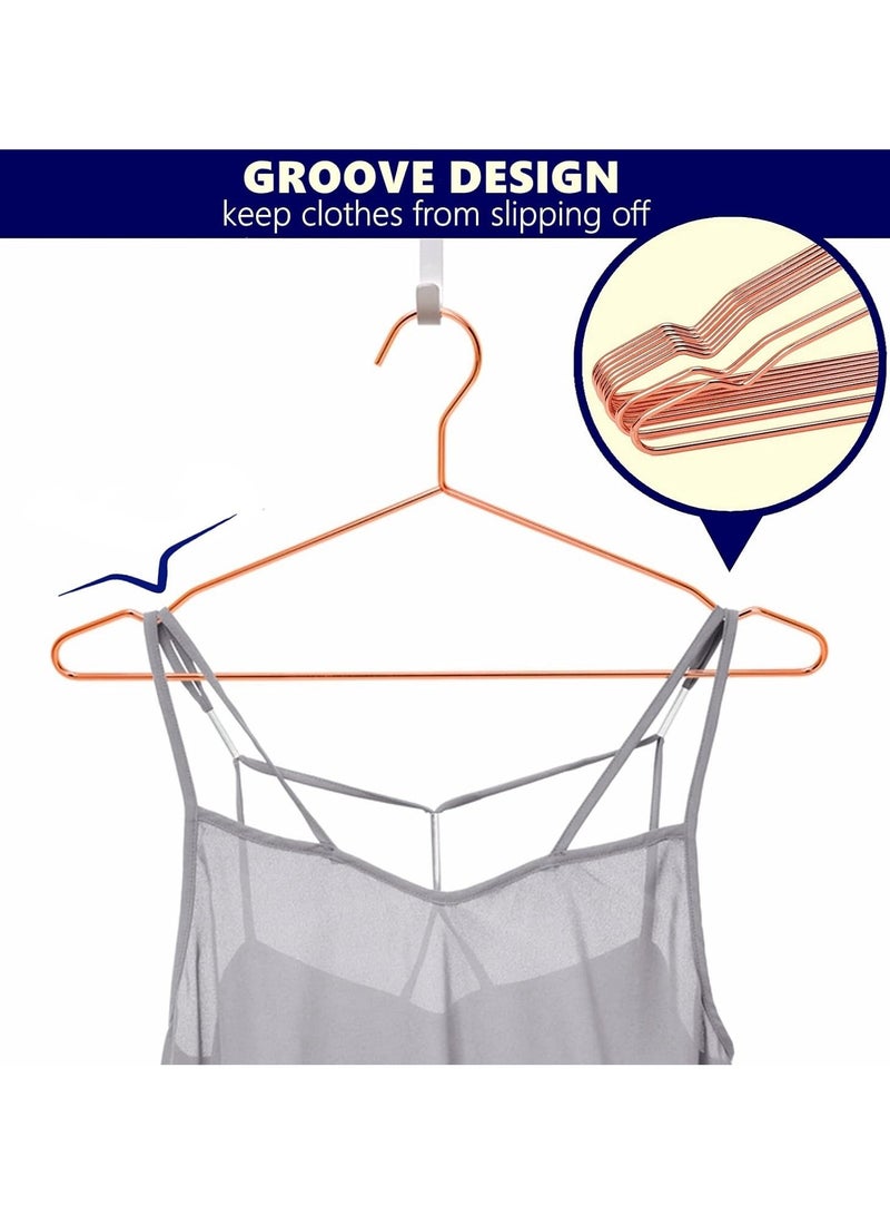 ZAYVA 20-Piece Rose Gold Cloth Hanger Set – 40cm Elegant Design for Dresses & Delicate Fabrics  - Image 3