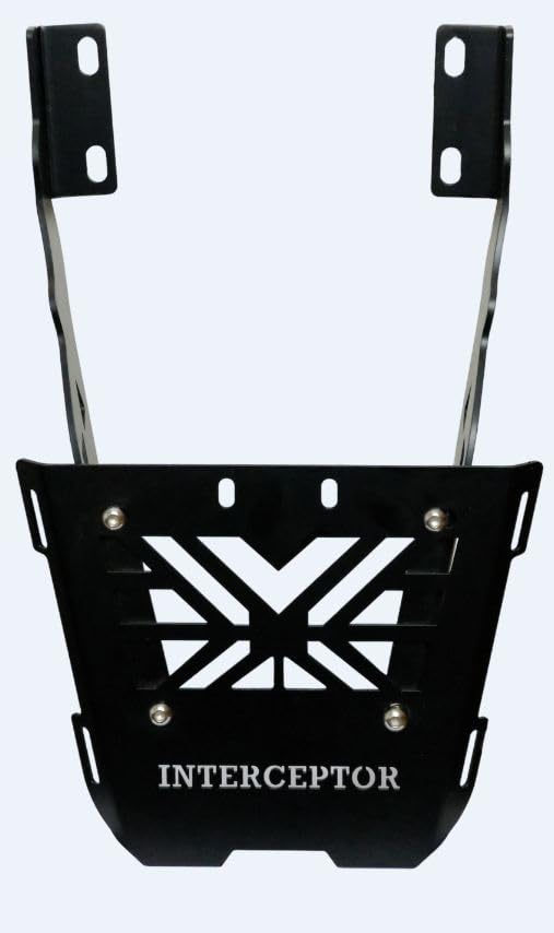 Milachin Luggage Rack/Back Rest Top Box Base Plate Back Carrier Black Compatible with Interceptor 650. - Image 2