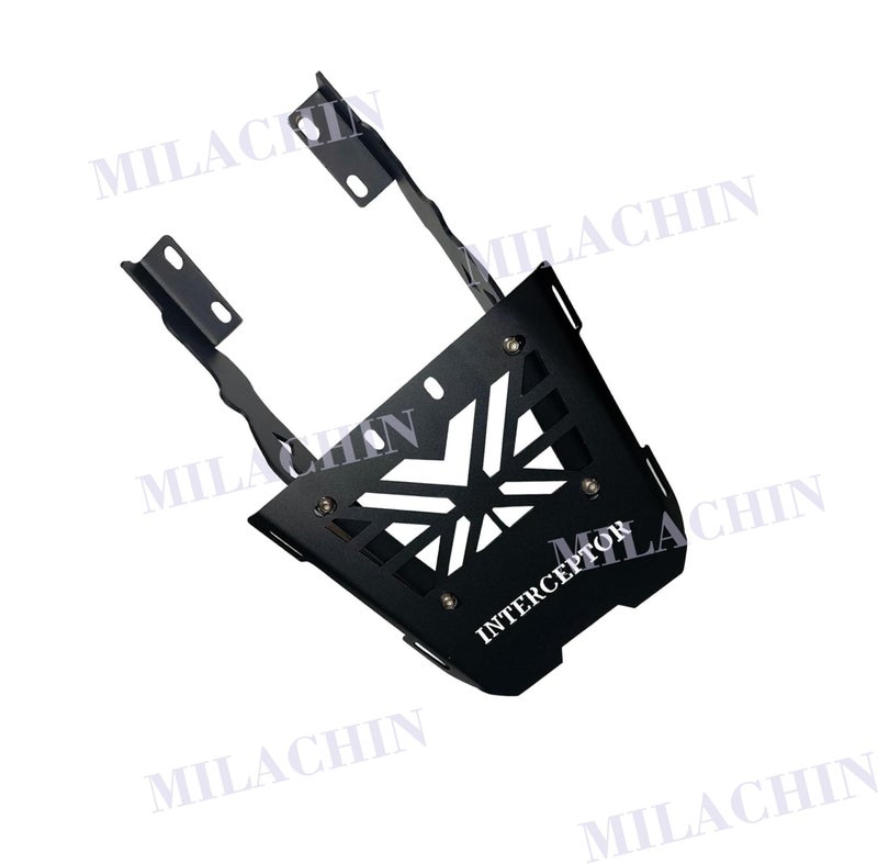 Milachin Luggage Rack/Back Rest Top Box Base Plate Back Carrier Black Compatible with Interceptor 650. - Image 3