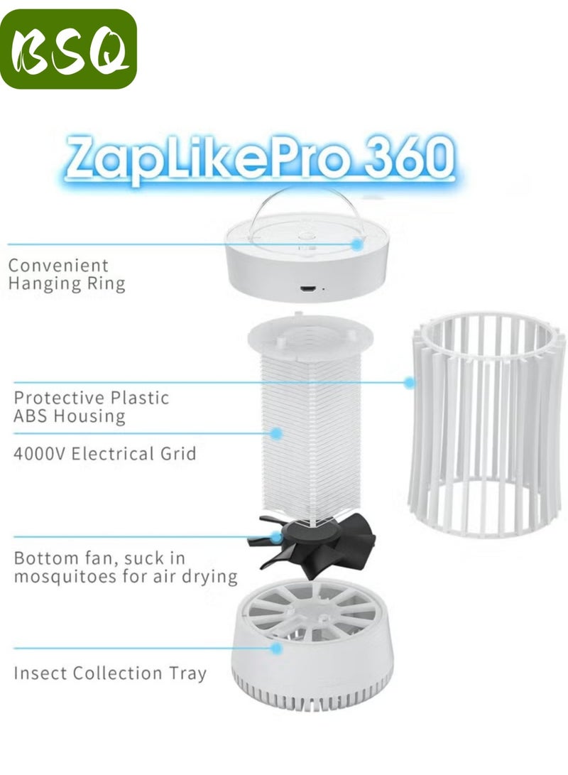 BSQ Electric Mosquito Killer Lamp | Flying Insect Trap Lamp | Insect Killer Lamp | Portable USB Electronic Rechargeable Mosquito Killer Lamp - Image 2