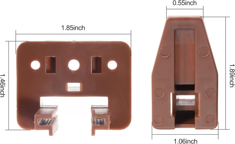 Seweder 10PCS Drawer Slide Track Guide Glide for Center Mount Drawer for Dressers and for Nightstand for Kenlin for Rite-Trak 1 Drawer Systems (Please Check The Size Before Purchasing) - Image 3