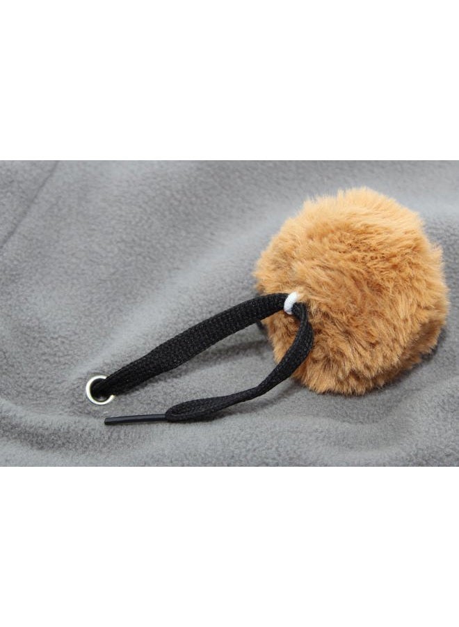MDXONE Kids Over The Helmet Balaclava Children face mask with Buttons Winter 2022 Pompoms with Elastics (Sold Separately) (Olive), Olive, One Size-Medium - Image 5