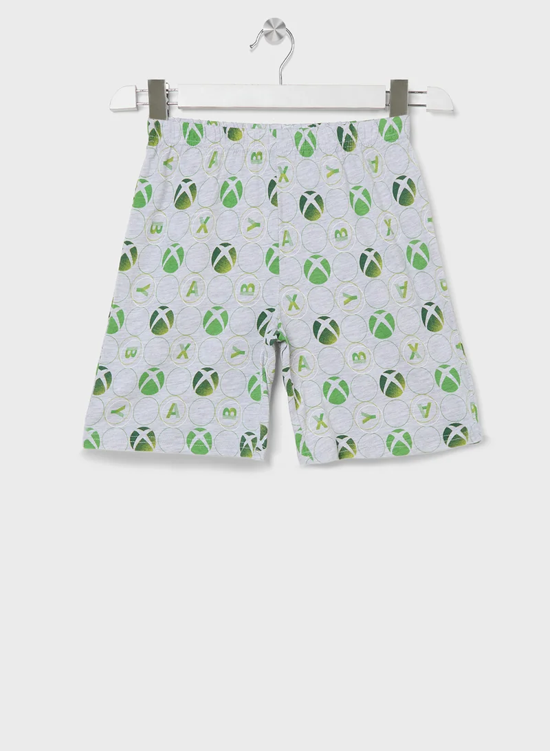 XBOX Xbox Boys Printed Short Sleeve Pyjama set