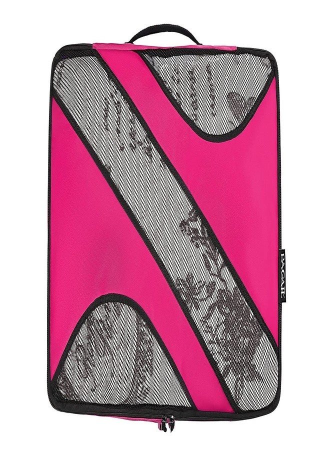 BAGAIL 6 Set Packing Cubes,3 Various Sizes Travel Luggage Packing Organizers ( Fushia Pink) - Image 3