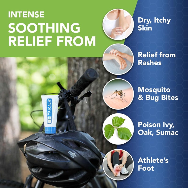 TriCalm Soothing Steroid-Free Anti-Itch Hydrogel for Bug Bites, Eczema, and More, Contains No Hydrocortisone, 2 Fl Oz - Image 5