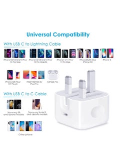 Generic Certified 20W USB C Fast Charger Plug Cable for iPhone 13 12 Pro Max/Mini/11/XS/XR/X/8 Plus/iPad  - Image 2
