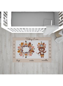 Home Print Milestone Baby Blanket 