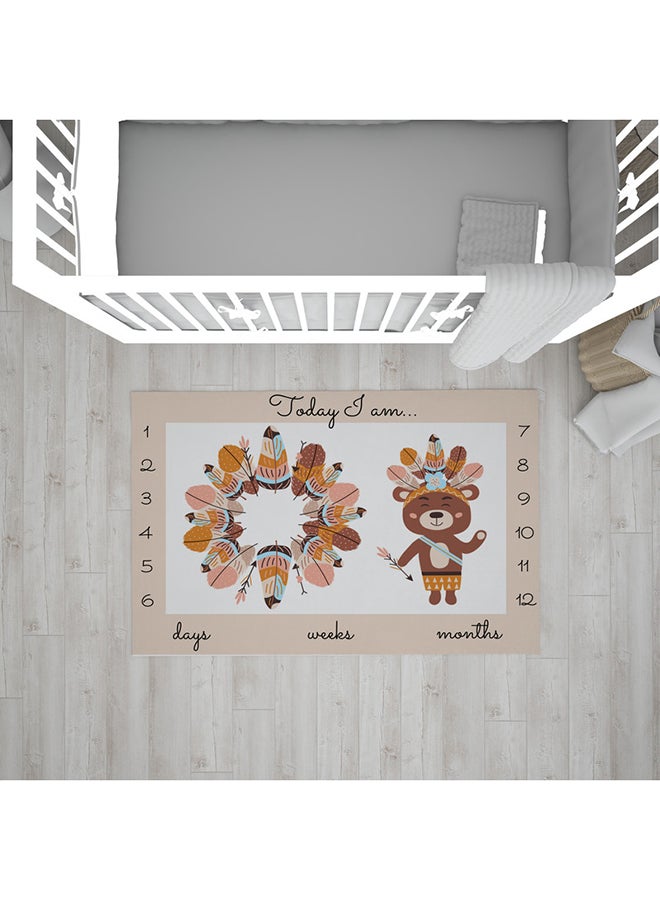 Home Print Milestone Baby Blanket