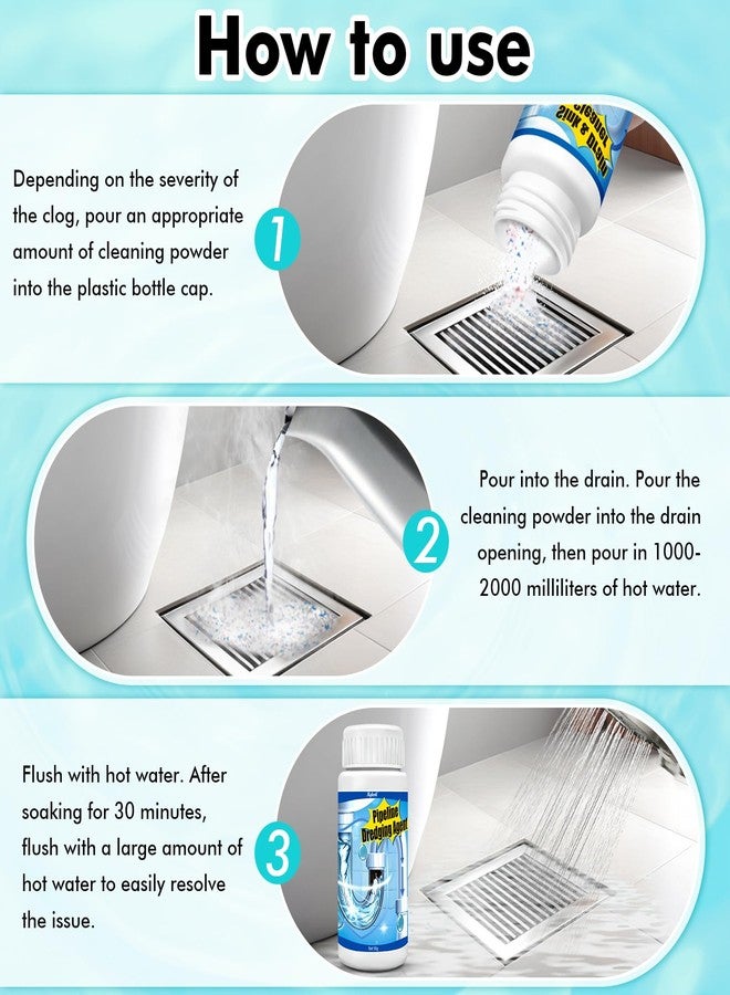Mgkenk Wild Tornado Sink and Drain Cleaner,Powerful Pipeline Dredging Agent,Drain Clog Remover for for Quick Unclogs Bathroom and Kitchen Sinks,Drains - Image 4