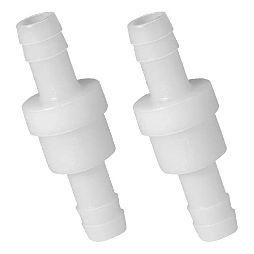 ThsGivingStore 2 Pack 1/2" One Way Inline Check Valve, Pressure Resistant Type POM, Check Valve One Way Non-Return Valve for Water Oil Gas Check Valve - Image 1