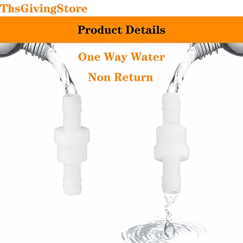ThsGivingStore 2 Pack 1/2" One Way Inline Check Valve, Pressure Resistant Type POM, Check Valve One Way Non-Return Valve for Water Oil Gas Check Valve - Image 4