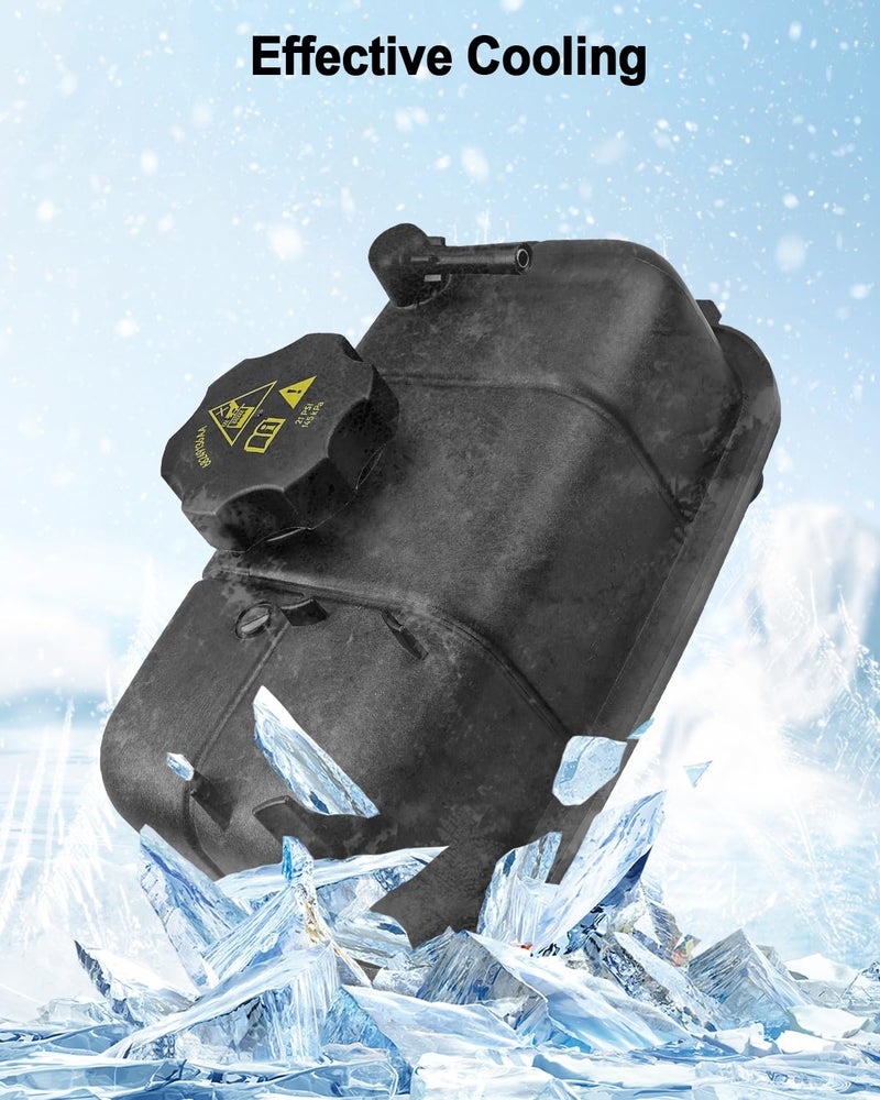 QAGGUM خزان استعادة سائل التبريد QAGGUM بديل 68364312AC متوافق مع جيب رانجلر 2.0L L4 2019-2023، زجاجة استعادة سائل التبريد مع غطاء - Image 2