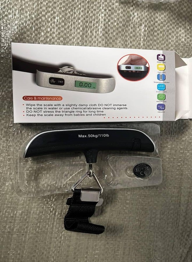 Suvaniq Digital Luggage Weighing Scale 50kg | Portable Hanging Electronic Weight Scale with LCD Display for Travel Bags Suitcase and Parcel - Image 4