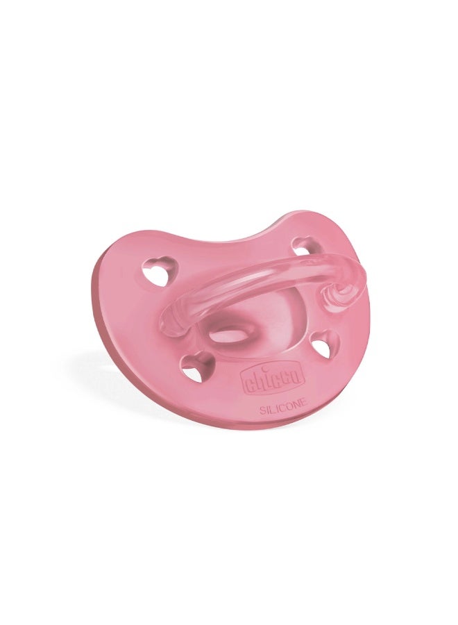 Chicco PhysioForma Soft Silicone Pacifier 6-16m Pink - Image 3