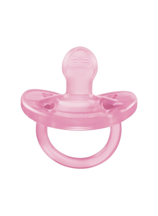 Chicco PhysioForma Soft Silicone Pacifier 6-16m Pink - Image 2