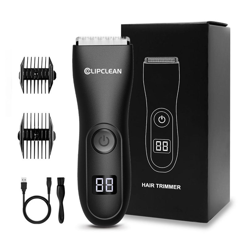 Portable Durable Men's Full Body Hair Trimmer Waterproof Body Hair Groomer with Ceramic Blade