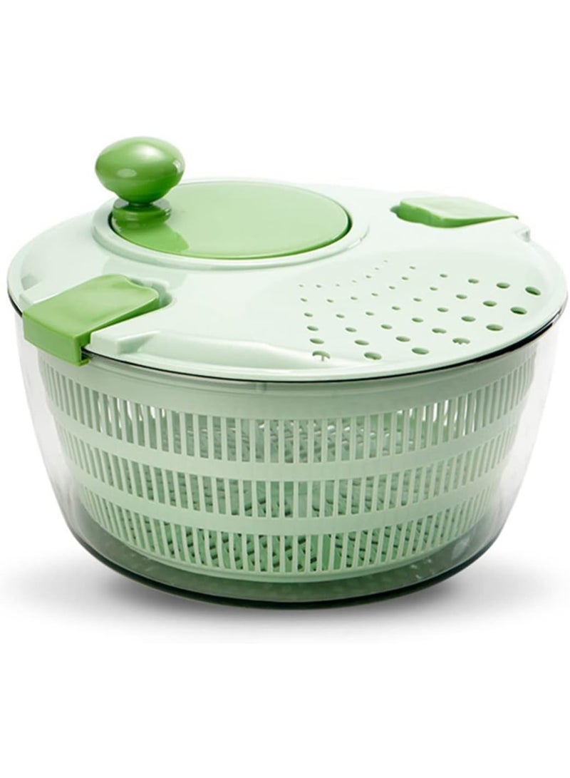 Master Gold 4L Salad Spinner for Drying and Washing Vegetables | Rotating Bowl with Strainer and Handy Lid to Quickly and Easily Dry Lettuce and Leafy Vegetables | Manual Vegetable Dryer - Image 1