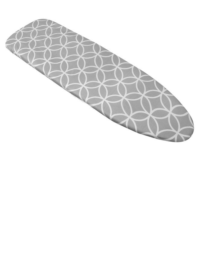 Westex Fancy Circles Heavy Duty Ironing Board Cover and Pad, Thick 3-Layer Stain Resistant Padding, Elasticized Skirt, Click-to-Close Fastener, 15 x 54 Inch (Board NOT Included, Cover ONLY) - Image 1