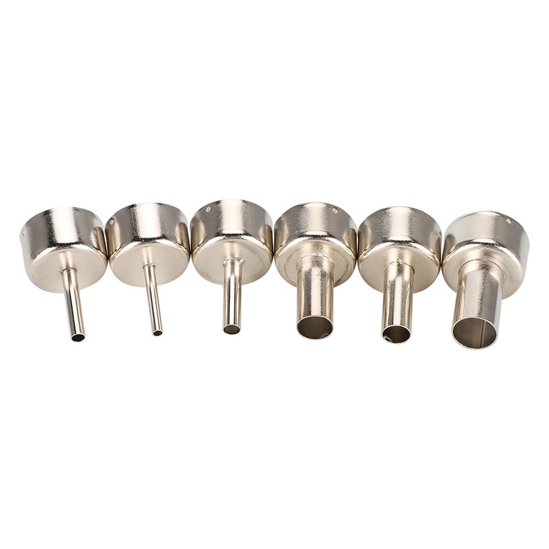 6pcs Hot Air Gun Nozzle 858 Heat Gun SMD Rework Station Accessory 3/4/5/8/10/12mm - Image 3