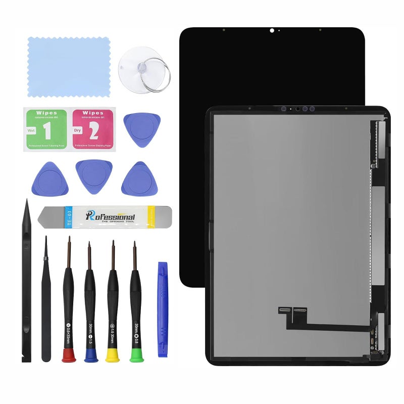 GBOLE 11 New Screen Replacement for iPad Pro 11 2021 3rd 4th Gen A2377 A2459 A2301 A2460 2022 A2435 A2761 A2762 A2759 OLED LCD Assembly and Glass Touch Digitizer Premium Repair Kit with Tools