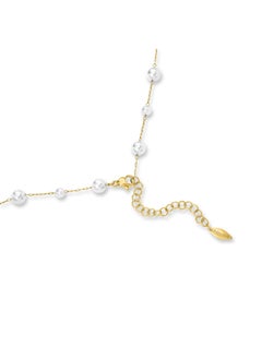 POLICE Opaline Gold-Plated NecklaceLustrous White Pearls for Timeless Elegance  - Image 3