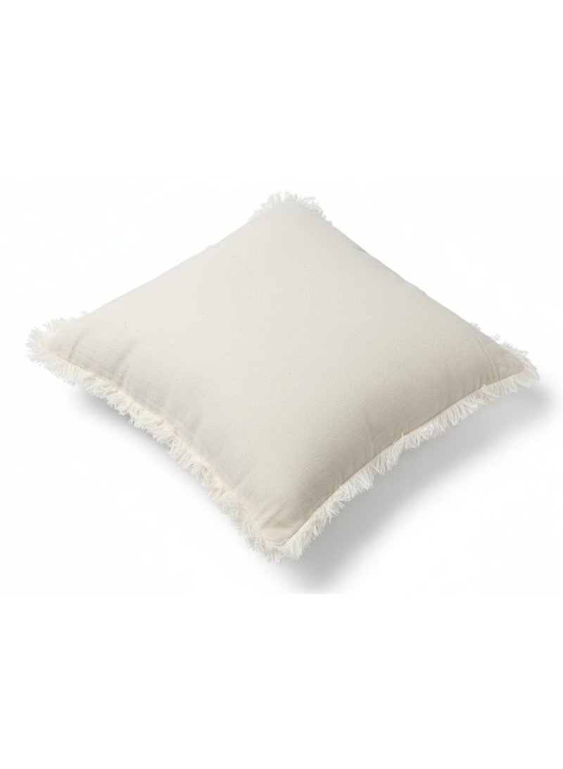 أي كي دي سي وسادة زخرفية مربعة الشكل بنمط هندسي جريء باللونين الأسود والأبيض من AKDC - مصنوعة من قماش قطني، 43×43 سم - Image 3