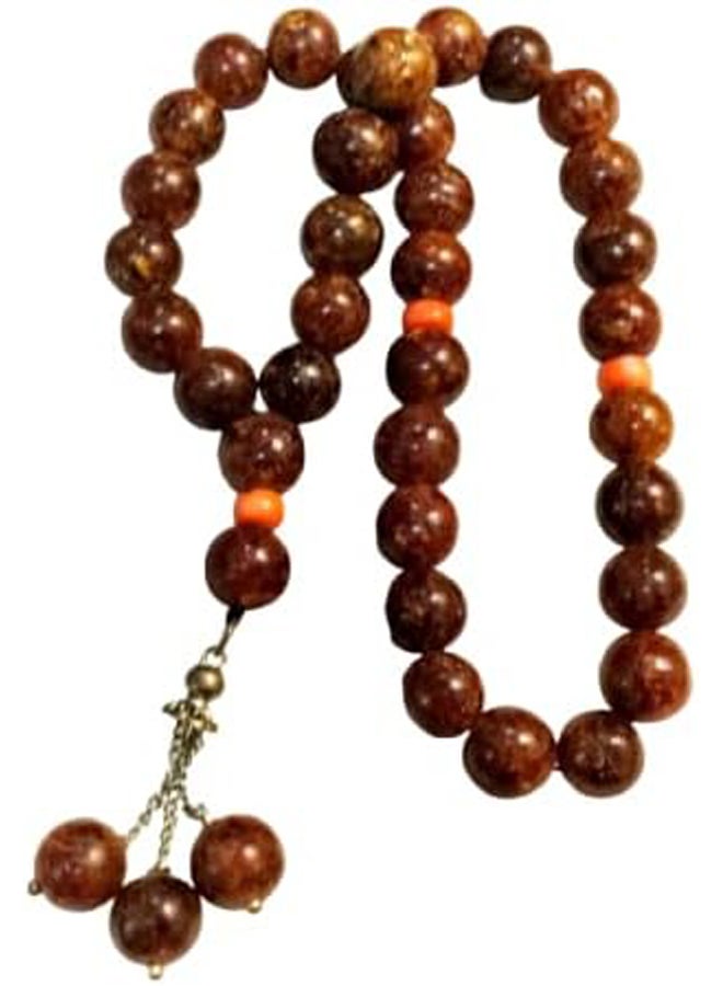 Real & Natural German Amber 33 Beads Rosary - Image 1