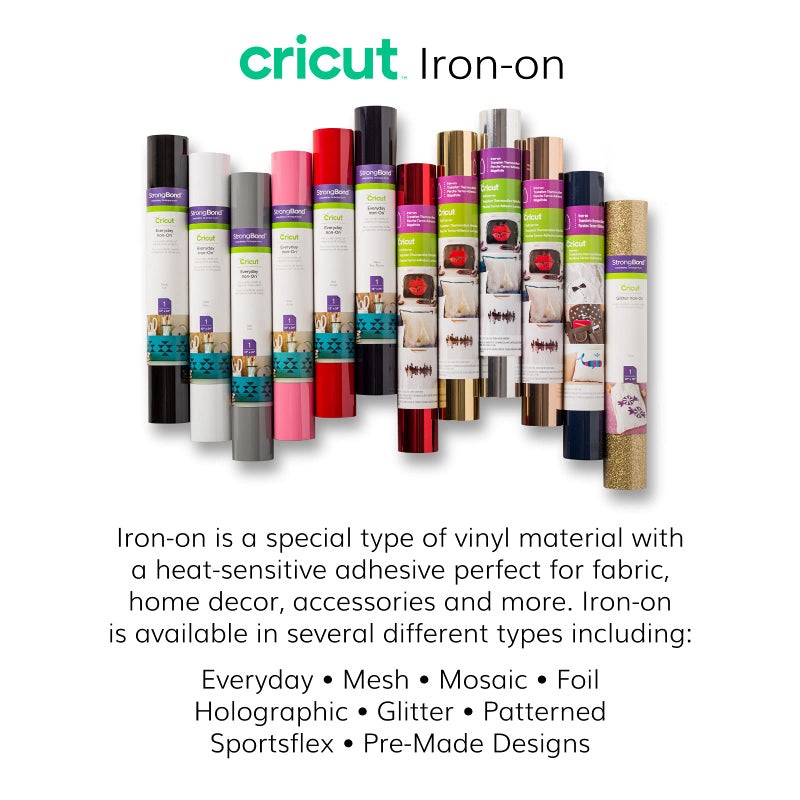 Cricut Black Cricut Everyday Iron-On Vinyl 12X24 - Image 5