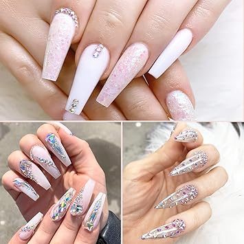 Scettar 4200pcs Rhinestones for Nails Nail Glitter Sequins Nail Decals with Crystals Nail Gems Diamonds for Nail Art Including Wax Pencil for Rhinestones And Rhinestone Picker - Image 4