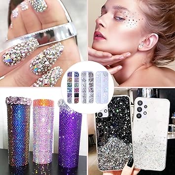 Scettar 4200pcs Rhinestones for Nails Nail Glitter Sequins Nail Decals with Crystals Nail Gems Diamonds for Nail Art Including Wax Pencil for Rhinestones And Rhinestone Picker - Image 5