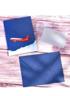 Y&D 3D Airplane Pop Up Card, which Handmade Greeting Card for All Occasions Happy Birthday Anniversary Graduation Congratulations Fathers Day Retirement Get Well Pilots Plane Travelers  - Image 4