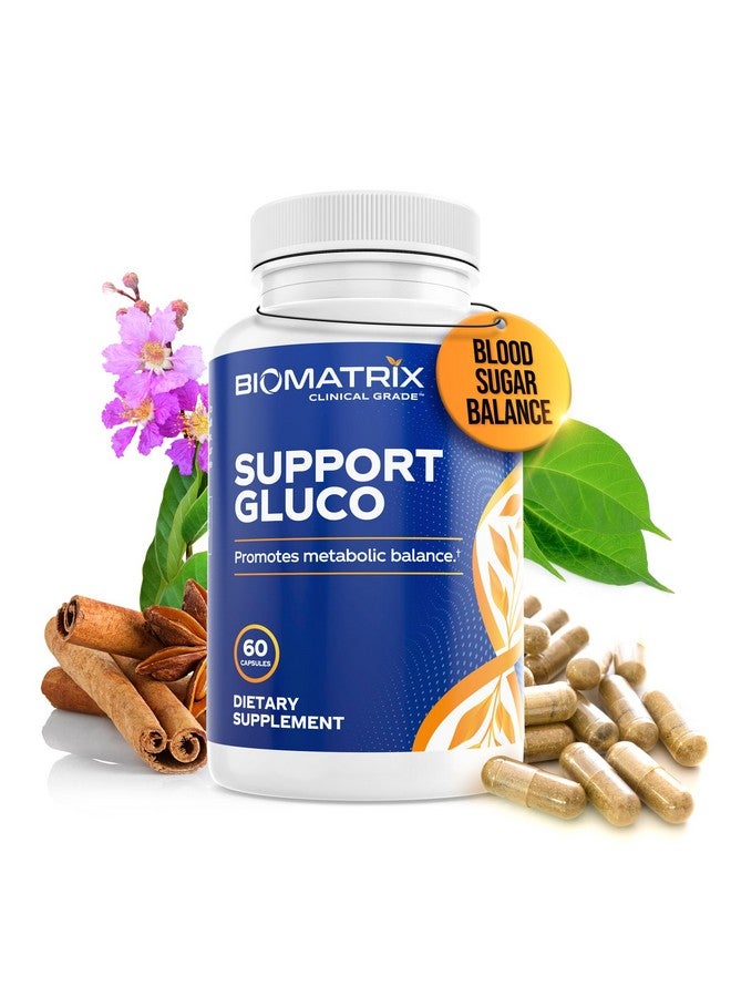BioMatrix Metabolism Supplement for Men and Women, Cinnamon, Gymnema, Lipoic Acid, Vanadyl Sulfate, Chromium Picolinate, Bitter Melon (60 Capsules) - Image 1
