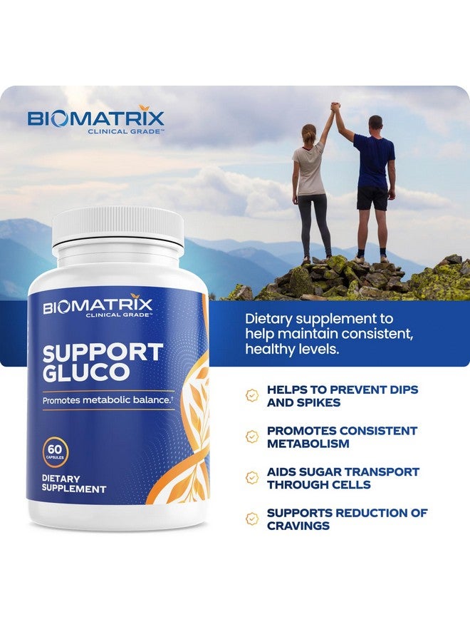 BioMatrix Metabolism Supplement for Men and Women, Cinnamon, Gymnema, Lipoic Acid, Vanadyl Sulfate, Chromium Picolinate, Bitter Melon (60 Capsules) - Image 3