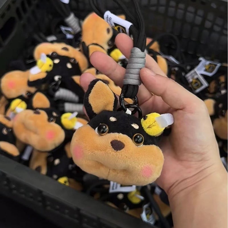 Plush Cartoon Animal Keychain - Image 3