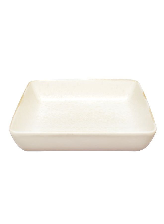 Kutahya Deep Plate Sand Wind 19x19 CM Decorated - Image 3