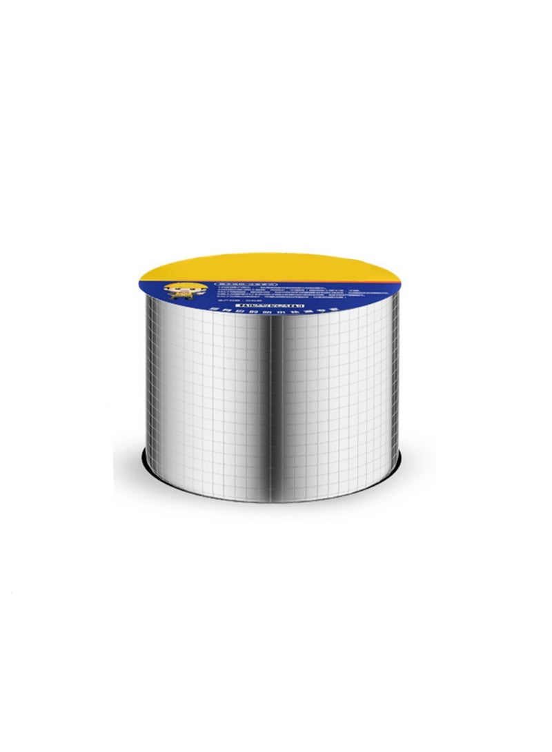 Butyl Tape Waterproof Tape Aluminum Foil Tape, Suitable for RV Repair, Windows, Silicone, Ship and Pipe Sealing, Glass and EDPM Rubber Roof Repair, Silver (Large Square Ordinary Type Width 10CM*Length 10M)  - Image 1