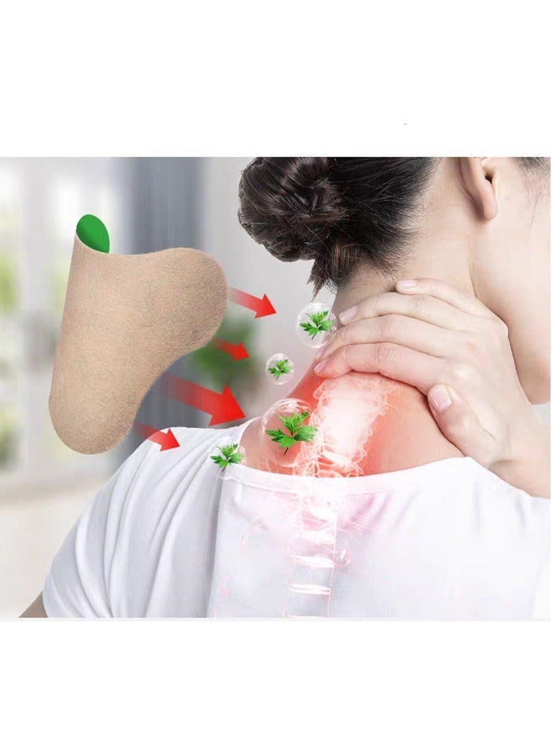 KanyeHB 12Pcs Non-woven Fabric Moxibustion Cervical Patches Cervical Pain Neck Ache Strong Effective for Shoulders Feet Back Legs - Image 2