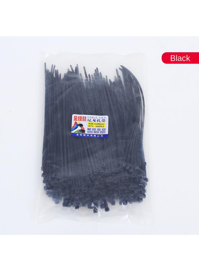 Bluejw Factory Wholesale Cable Tie Self-locking Cable Tie Strong Tension White Black Plastic Strap Cable Tie  - Image 1