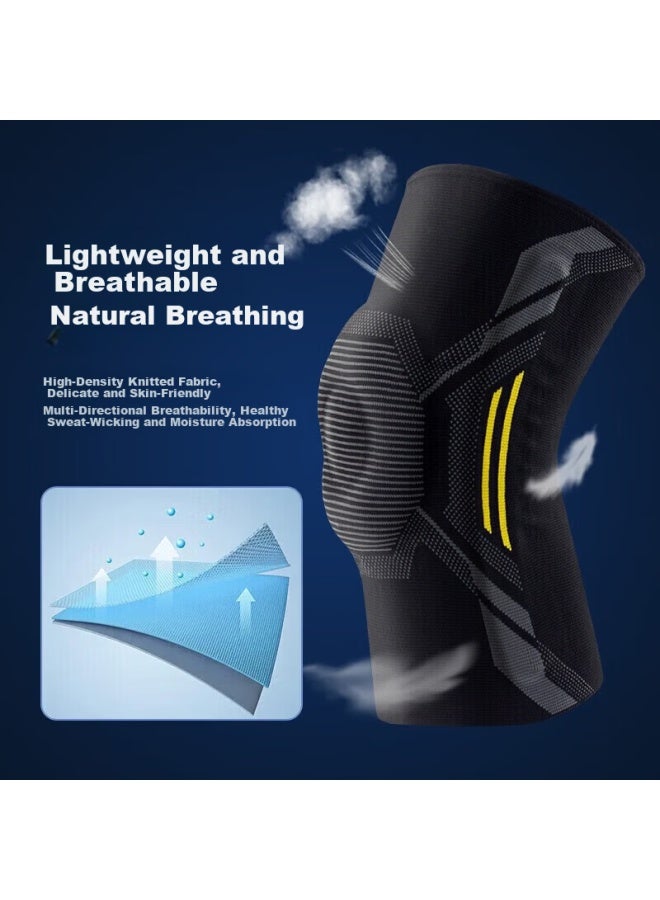 Teeis Professional Protective Sports Knee Brace For Basketball Running Hiking Men And Women, Knee Meniscus Injury And Arthritis Support - Image 4